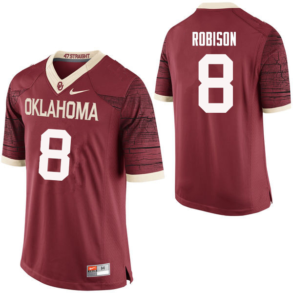 Men Oklahoma Sooners #8 Chris Robison College Football Jerseys Limited-Crimson